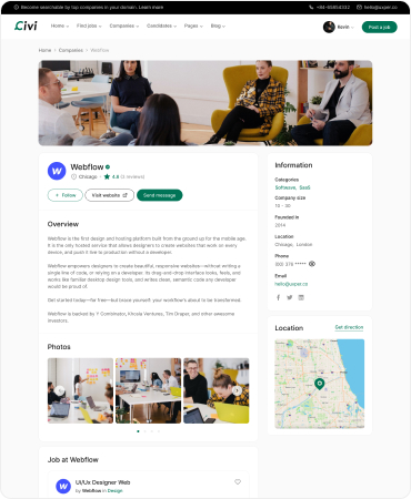 Company Detail Layout 3 Large Cover Image